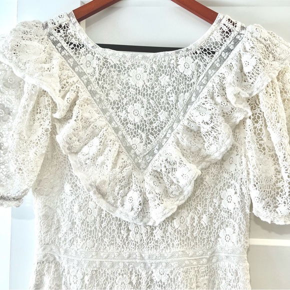LoveShackFancy Kalani Dress 4 bridal wedding boho lace - Picture 8 of 12